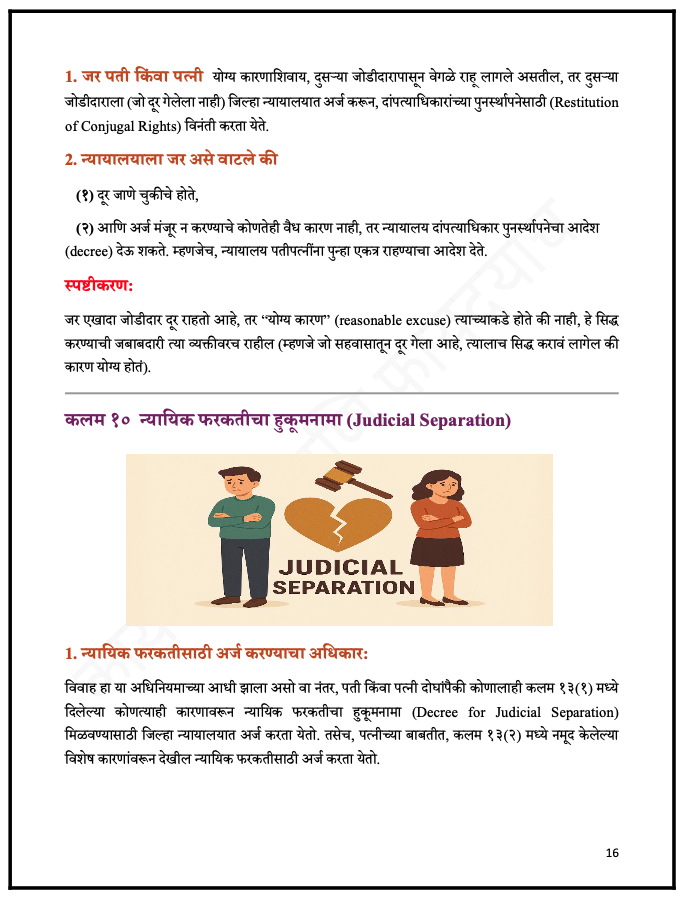 हिंदू विवाह अधिनियम :- १९५५ Marathi - 4